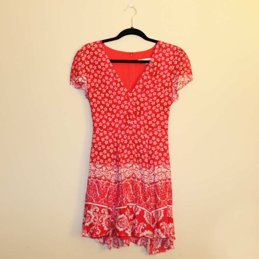 Lovers + Friends Red Floral Mini Dress